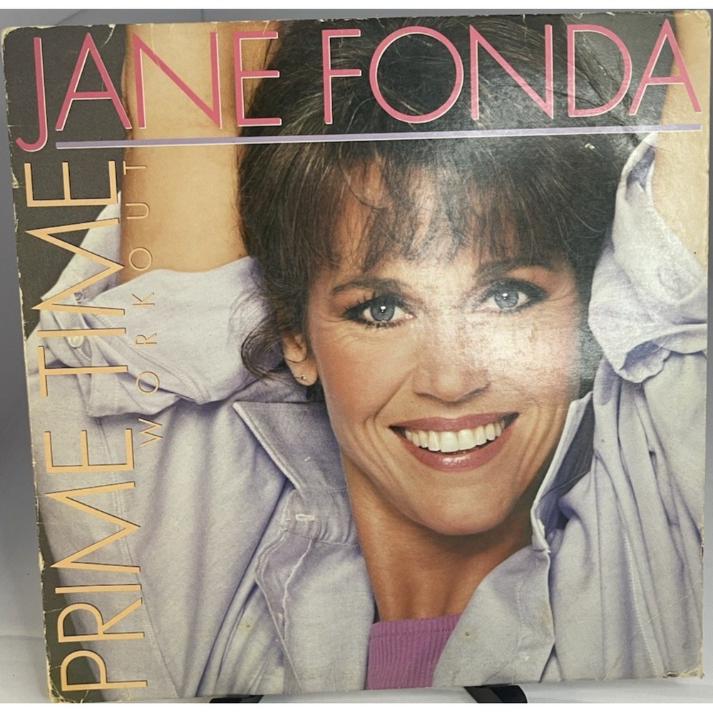 Jane Fonda Prime Time Workout Vinyl LP 1984 Elektra Records 60382-1 Fitness 12"